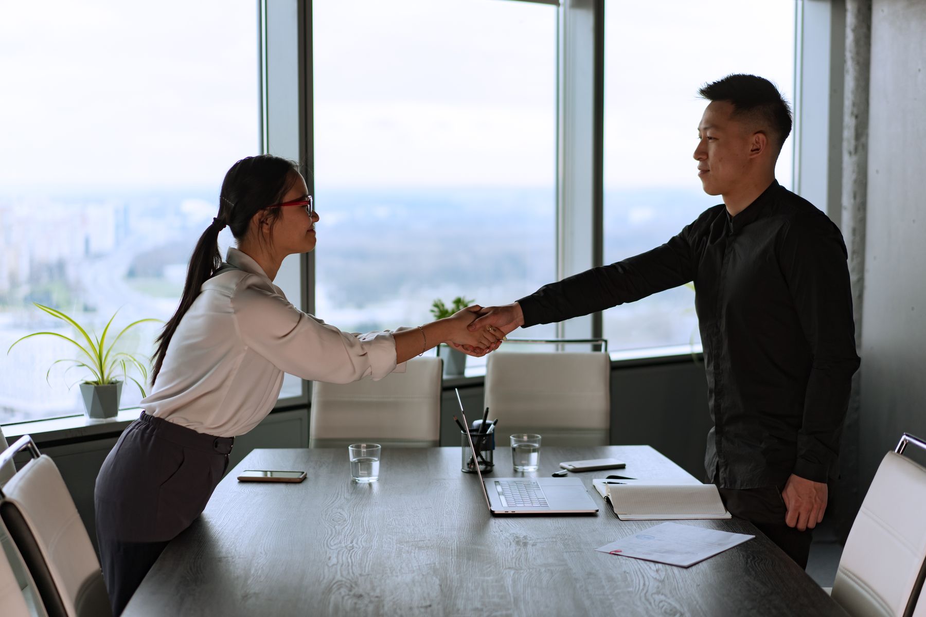 Business handshake