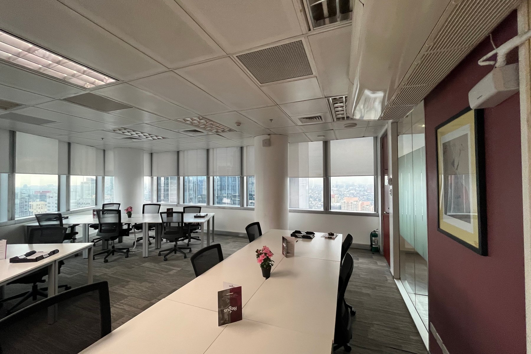 Modern office interior with a conference table